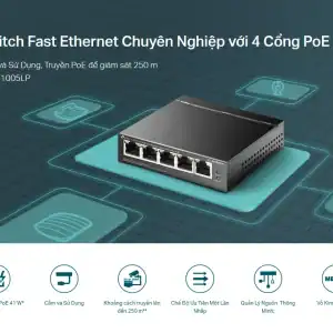 TL-SF1005LP Switch Để Bàn 5 Cổng 10/100Mbps với 4 Cổng PoE