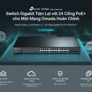TL-SG3428MP Switch Quản Lý JetStream L2 - 28 cổng Gigabit với 24 cổng PoE+
