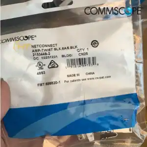 Mẫu bao bì ổ cắm mạng / Nhân mạng cat6A Commscope mã 2153449-1