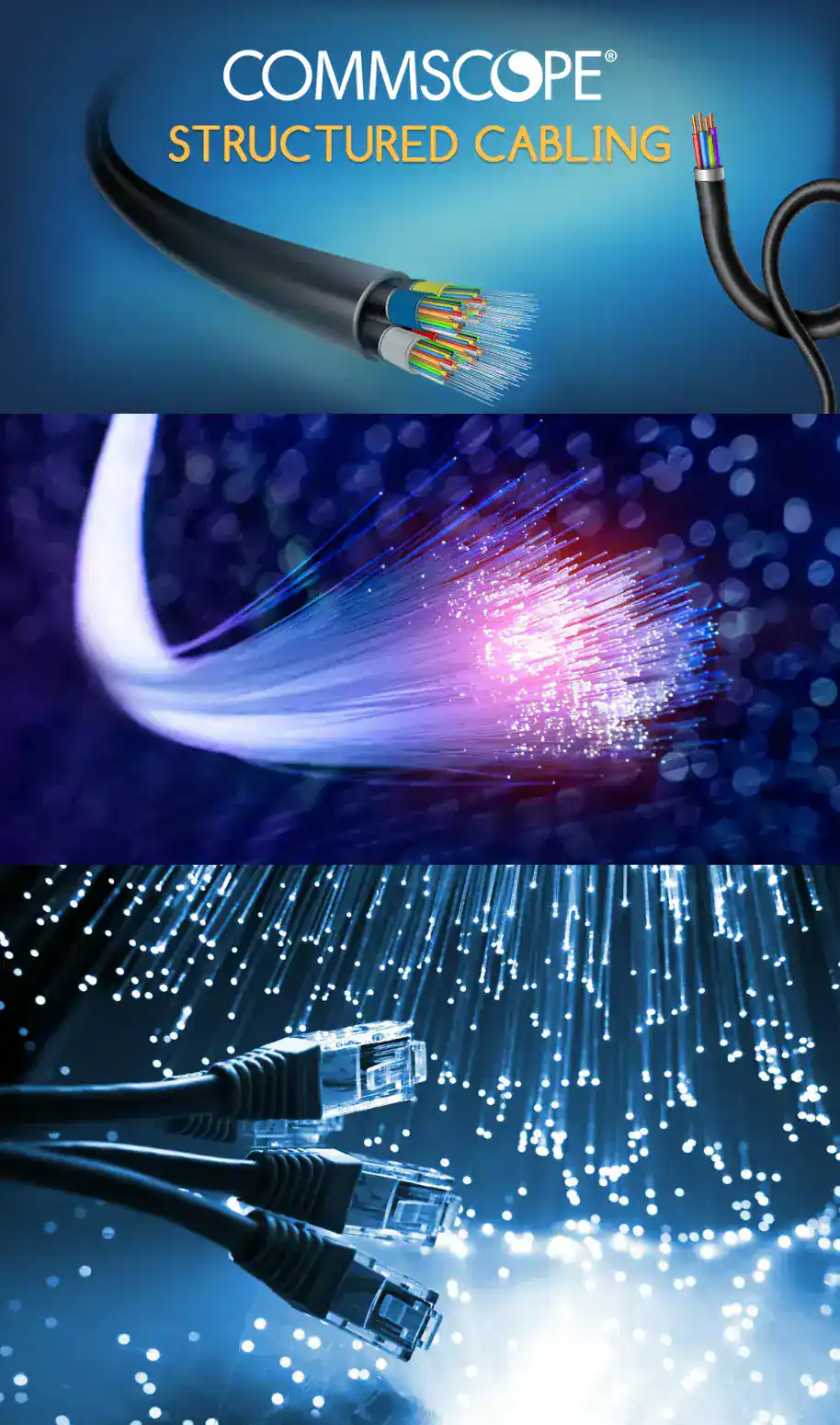 Hệ thống cáp mạng, cáp đồng, cáp quang Commscope