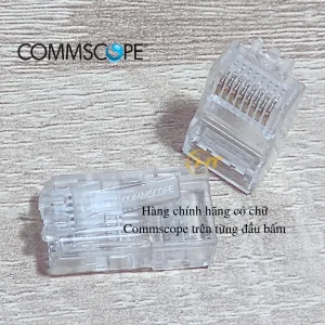 Đầu mạng / đầu bấm RJ45 Cat5 Commscope 6-554720-3. Đầu bấm RJ45 Cat5 Commscope
