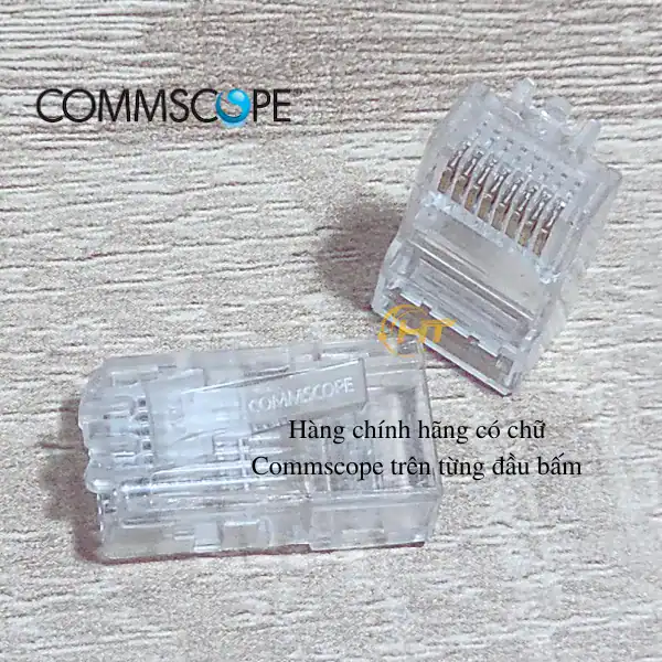 Đầu mạng / đầu bấm RJ45 Cat5 Commscope 6-554720-3. Đầu bấm RJ45 Cat5 Commscope
