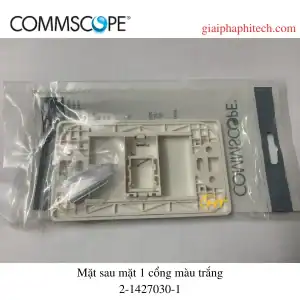 Mặt sau mặt nạ mạng 1 cổng, màu trắng 2-1427030-1