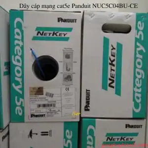 Cáp mạng cat5e Panduit mã NUC5C04BU-CE, màu xanh