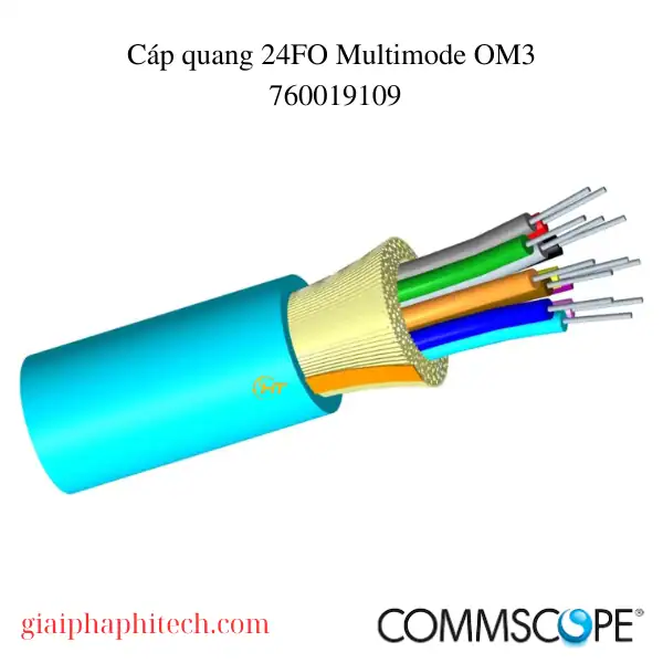 Cáp quang 24FO Multimode OM3 mã 760019109