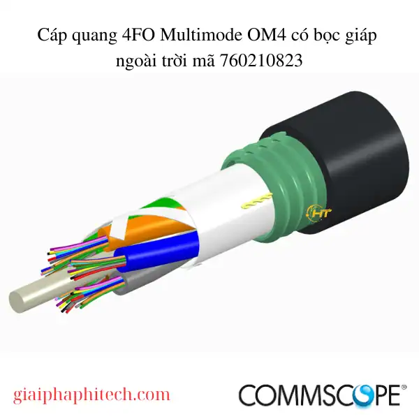 Cáp quang 4FO Multimode OM4 có bọc giáp ngoài trời mã 760210823
