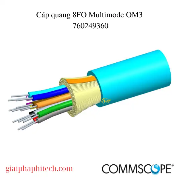 Cáp quang 8FO Multimode OM3 mã 760249360
