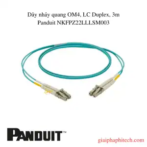Dây nhảy quang OM4, LC Duplex, 3m Panduit NKFPZ22LLLSM003