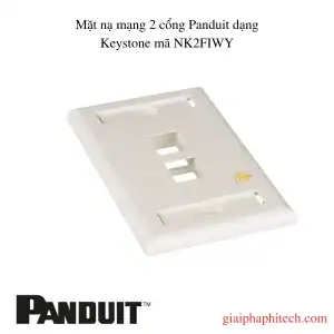 Mặt nạ mạng 2 cổng Panduit dạng Keystone mã NK2FIWY