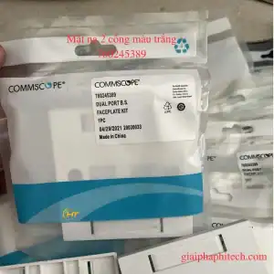 Mặt nạ mạng 2 cổng hình vuông, màu trắng 760245389