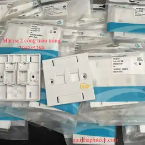 Mặt nạ mạng vuông 2 cổng, màu trắng 760245389