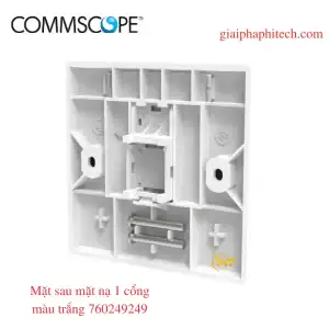 Mặt sau mặt nạ mạng vuông 1 cổng, màu trắng 760249249