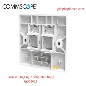 Mặt sau mặt nạ mạng hình vuông 2 cổng, màu trắng 760249251