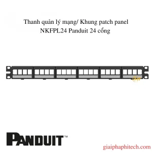 Thanh quản lý mạng NKFPL24 Panduit 24 cổng / Khung patch panel