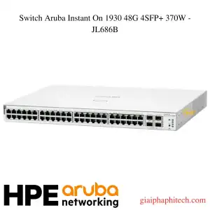 Switch Aruba Instant On 1930 48G 4SFP+ 370W - JL686B