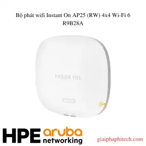 Bộ phát wifi Instant On AP25 (RW) 4x4 Wi-Fi 6 R9B28A