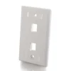 2-Port Keystone wallplate White 03411 Legrand