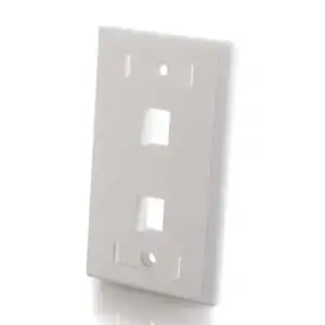 2-Port Keystone wallplate White 03411 Legrand