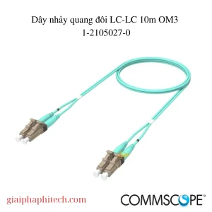 Dây nhảy quang đôi LC-LC 10m OM3 mã 1-2105027-0 Commscope