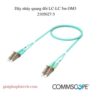 Dây nhảy quang đôi LC-LC 5m OM3 mã 2105027-5 Commscope