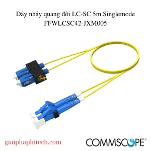 Dây nhảy quang đôi LC-SC 5m Singlemode mã FFWLCSC42-JXM005 Commscope