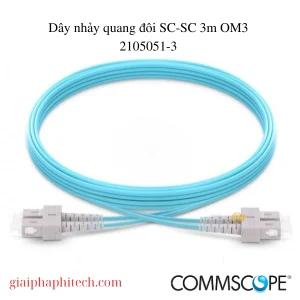 Dây nhảy quang đôi SC-SC 3m OM3 mã 2105051-3 Commscope