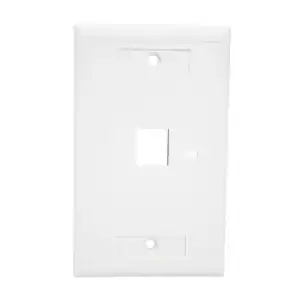 1 Port Keystone Wallplate White 03410 Legrand