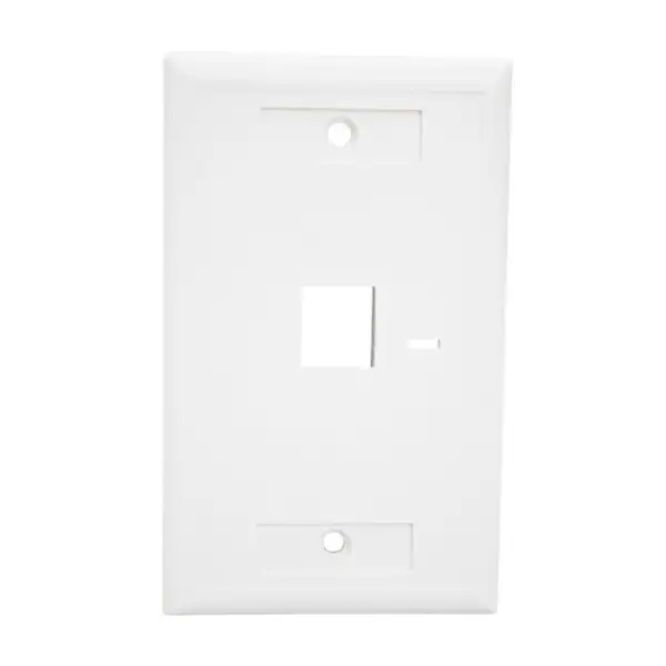 1 Port Keystone Wallplate White 03410 Legrand