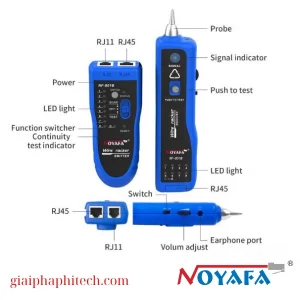 Các port Máy test mạng Noyafa NF-801B | Test & Dò Dây Chính Xác