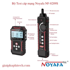 Các ports Bộ Test cáp mạng Noyafa NF-8209S