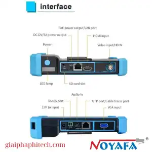 Các ports Thiết bị kiểm tra camera ALL IN ONE cầm tay có màn hình 7 inch NF-716ADHS