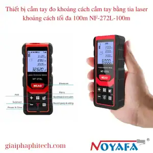Thiết bị cầm tay đo khoảng cách cầm tay bằng tia laser khoảng cách tối đa 100m NF-272L-100m