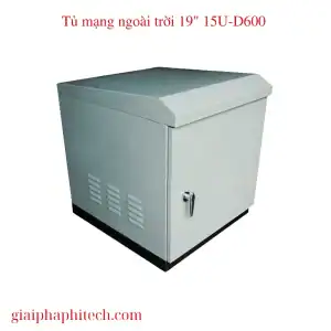 Tủ mạng ngoài trời 19" 15U-D600 đặt bệ – Giải pháp bảo vệ thiết bị tối ưu