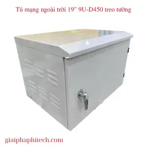 Tủ mạng ngoài trời 9U-D450 treo tường 19 inch chính hãng