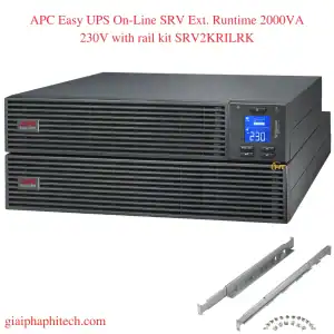 APC Easy UPS On-Line SRV Ext. Runtime 2000VA 230V with rail kit SRV2KRILRK