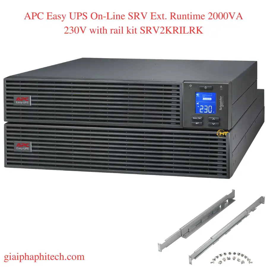 APC Easy UPS On-Line SRV Ext. Runtime 2000VA 230V with rail kit SRV2KRILRK