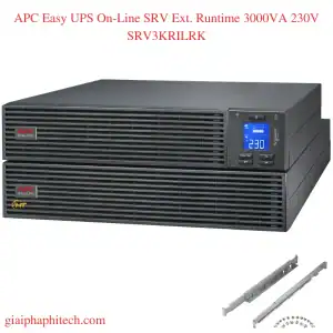 APC Easy UPS On-Line SRV Ext. Runtime 3000VA 230V SRV3KRILRK