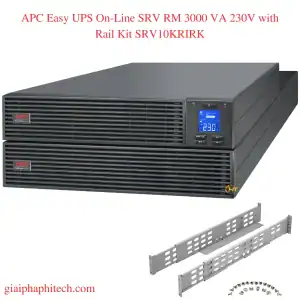 APC Easy UPS On-Line SRV RM 3000 VA 230V with Rail Kit SRV10KRIRK