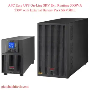 APC Easy UPS On-Line SRV Ext. Runtime 3000VA 230V with External Battery Pack SRV3KIL