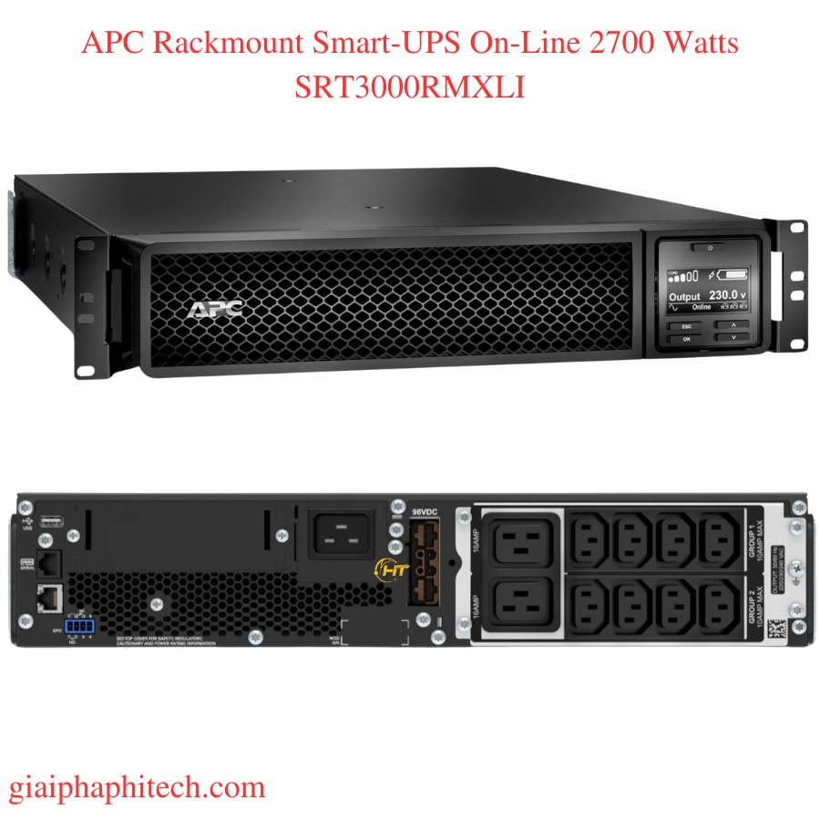 APC Rackmount Smart-UPS On-Line 2700 Watts SRT3000RMXLI