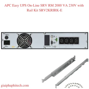 Các cổng kết nối APC Easy UPS On-Line SRV RM 2000 VA 230V with Rail Kit SRV2KRIRK-E