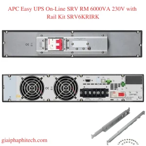 Các cổng kết nối APC Easy UPS On-Line SRV RM 6000 VA 230V with Rail Kit SRV6KRIRK