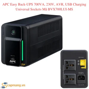 APC Easy Back-UPS 700VA, 230V, AVR, USB Charging Universal Sockets Mã BVX700LUI-MS