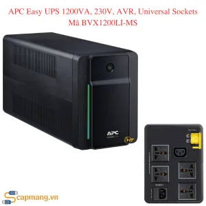 APC Easy UPS 1200VA, 230V, AVR, Universal Sockets Mã BVX1200LI-MS