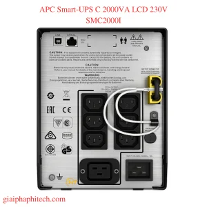 Các cổng kết nối APC Smart-UPS C 2000VA LCD 230V Mã SMC2000I