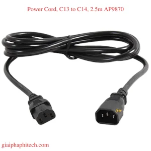 Power Cord, C13 to C14, 2.5m AP9870
