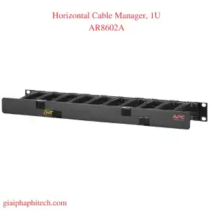 Horizontal Cable Manager, 1U x 4" Deep, Single-Sided with Cover AR8602A