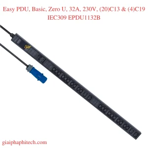Easy PDU, Basic, Zero U, 32A, 230V, (20)C13 & (4)C19 IEC309 EPDU1132B
