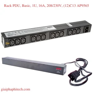 Rack PDU, Basic, 1U, 16A, 208/230V, (12)C13 AP9565