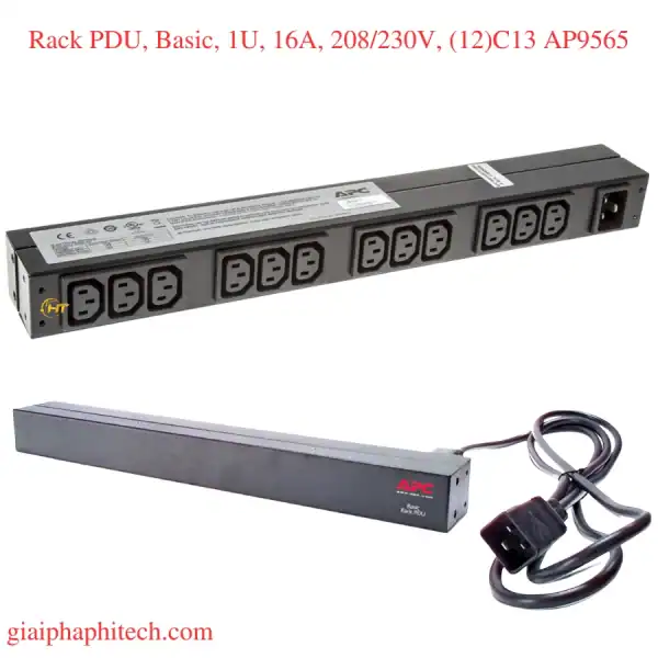 Usp Cho Rack Rack PDU Basic 1U 16A AP9565 – Cấp nguồn ổn định cho Rack